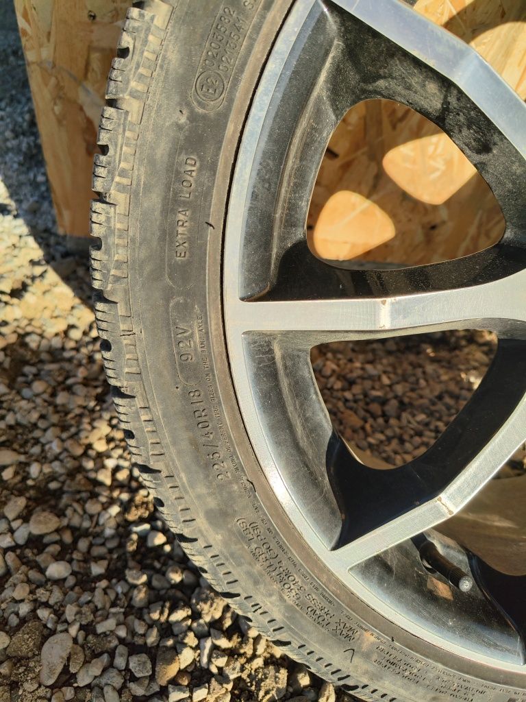 Jante 18 Tomason Tn1 5x114,3 + cauciucuri Michelin