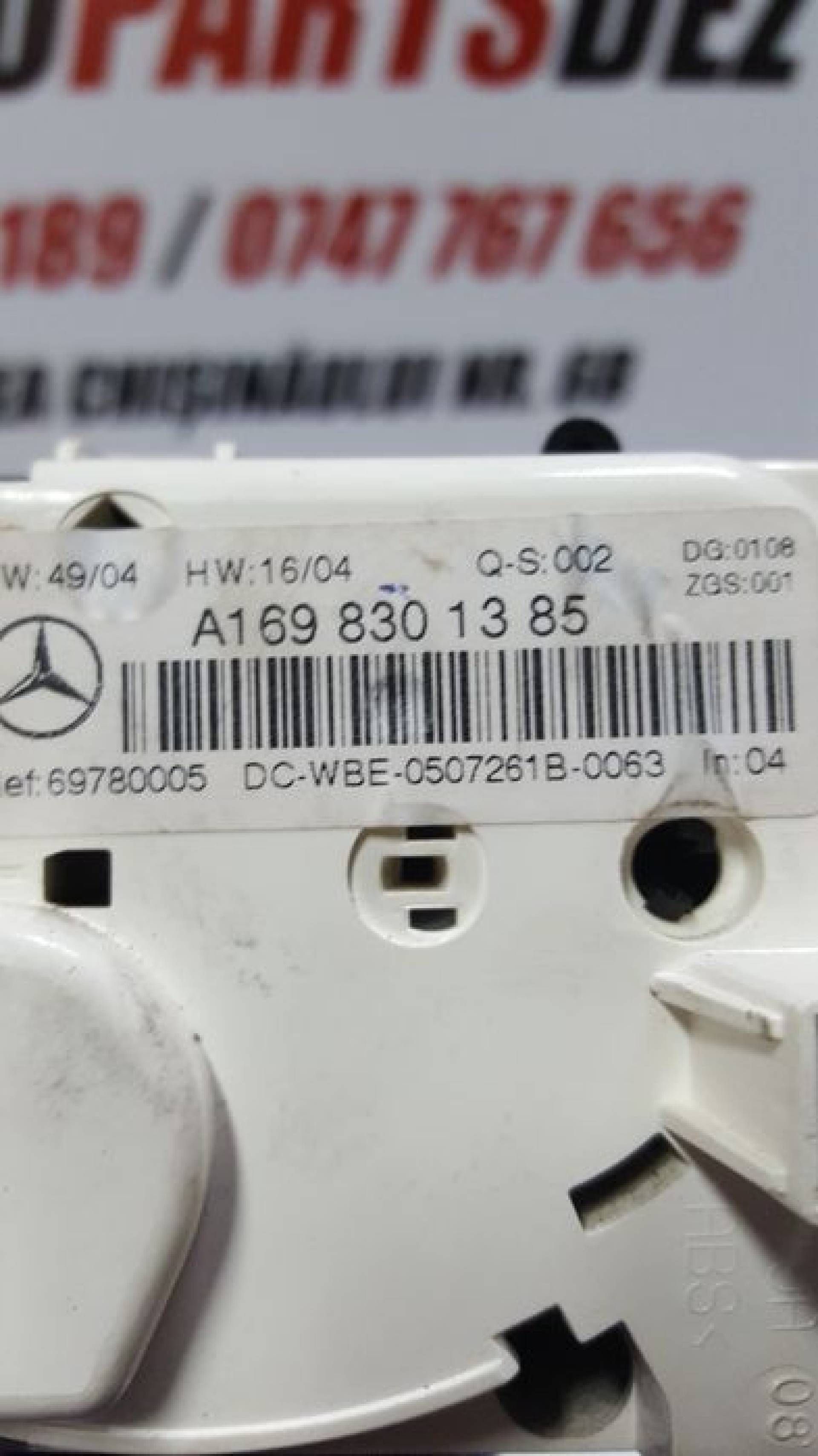 Panou Clima AC aer conditionat Climatronic w169 A class A169 830 13 85