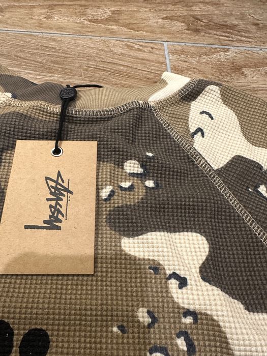 Stussy Camo Waffle Long Sleeve горнище / блуза