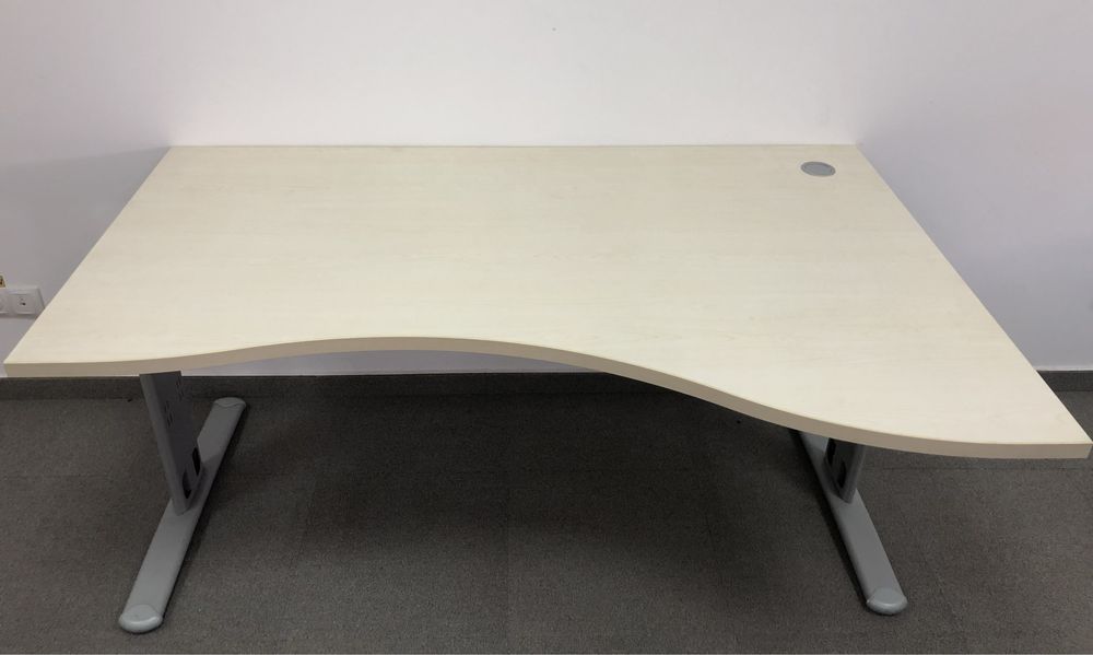 71 Buc. Birou de Colț 160X100 cm; Masă de Lucru cu Structură Metalică