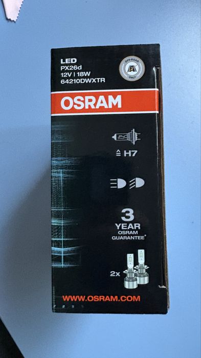 !!!НОВИ!!! LED крушки Osram XTR H7 18W 6000K