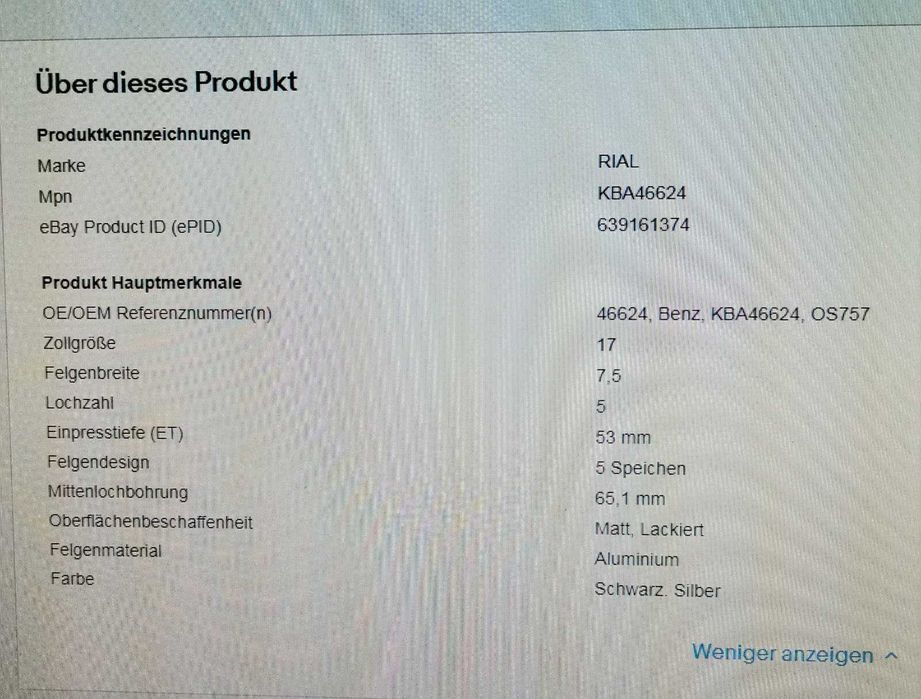 Jante 17" pentru Mercedes