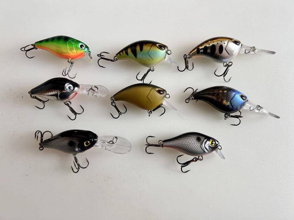 Vand 4 pachete voblere clean, pastrav - Smith, Duo, Rapala, Palm etc.