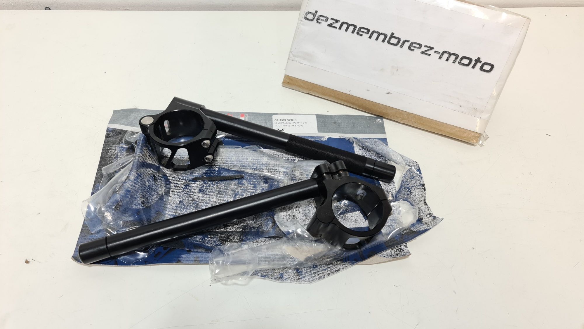 Semighidoane ghidon 57 58 mm , clip-on  noi Robbymoto Ducati Panigale