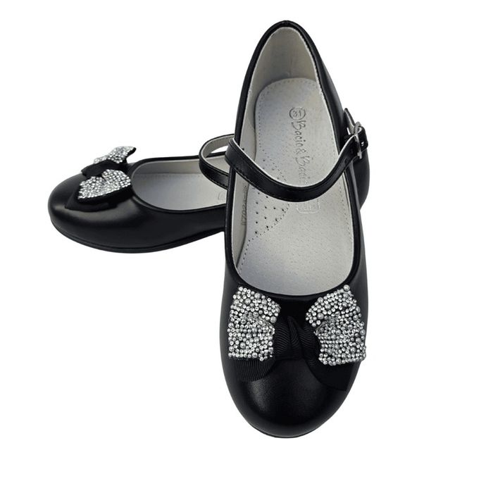 Детски официални обувки с панделка