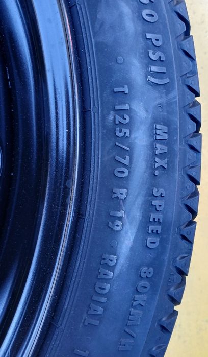 Roată rezervă slim 5x114.3 Nissan Renault 125.70.19