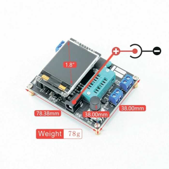 TESTER COMPONENTE electronice ESR METRU generator de frecventa DIGITAL