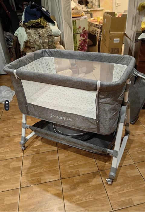 НОВАЯ запечтаная! Кроватка детская приставная.