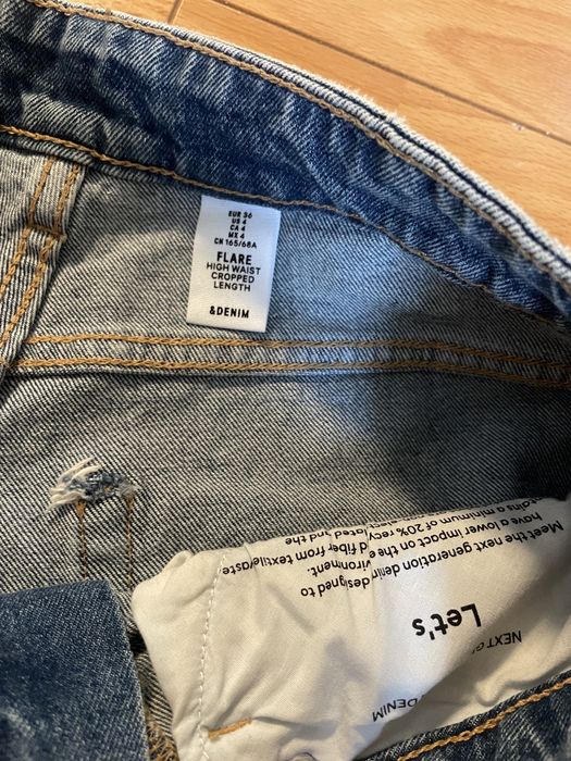 Jeans H&M mărime 36, lungime glezna