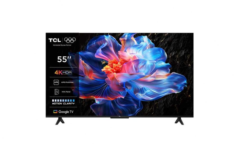 Televizor TCL LED 55P6K, Smart Google TV, NOU, 2025, 139 cm, 50 Hz, 4K
