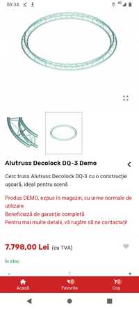 Cerc aluminiu global truss f35 diametru 3m evenimente