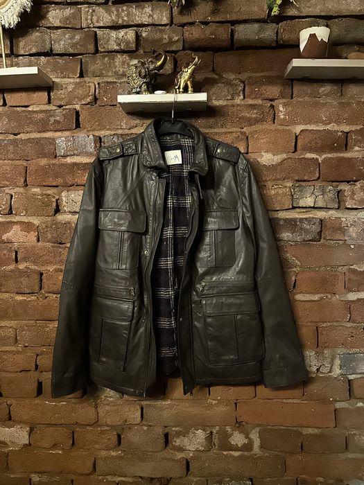 Geaca bomber de piele