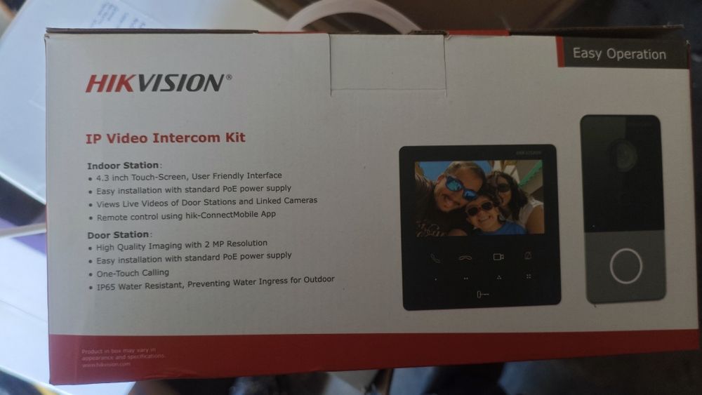 Комплект видео домофона ip.