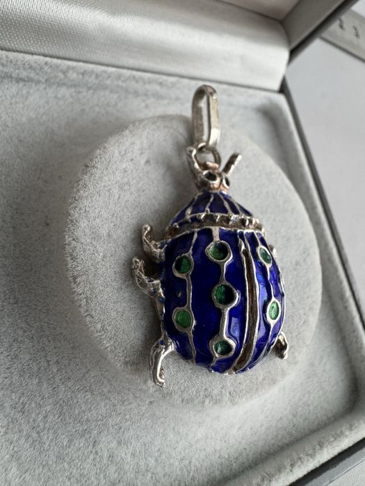 Pandantiv argint si email