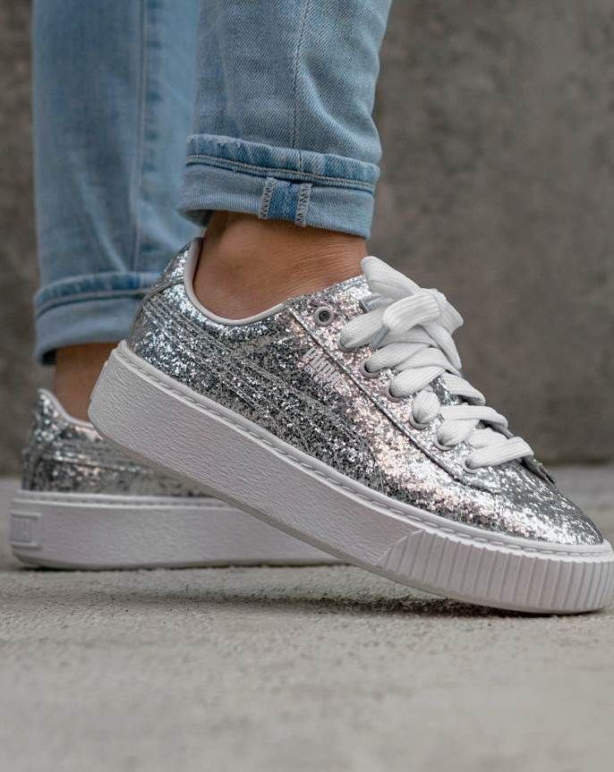 Puma platform glitter