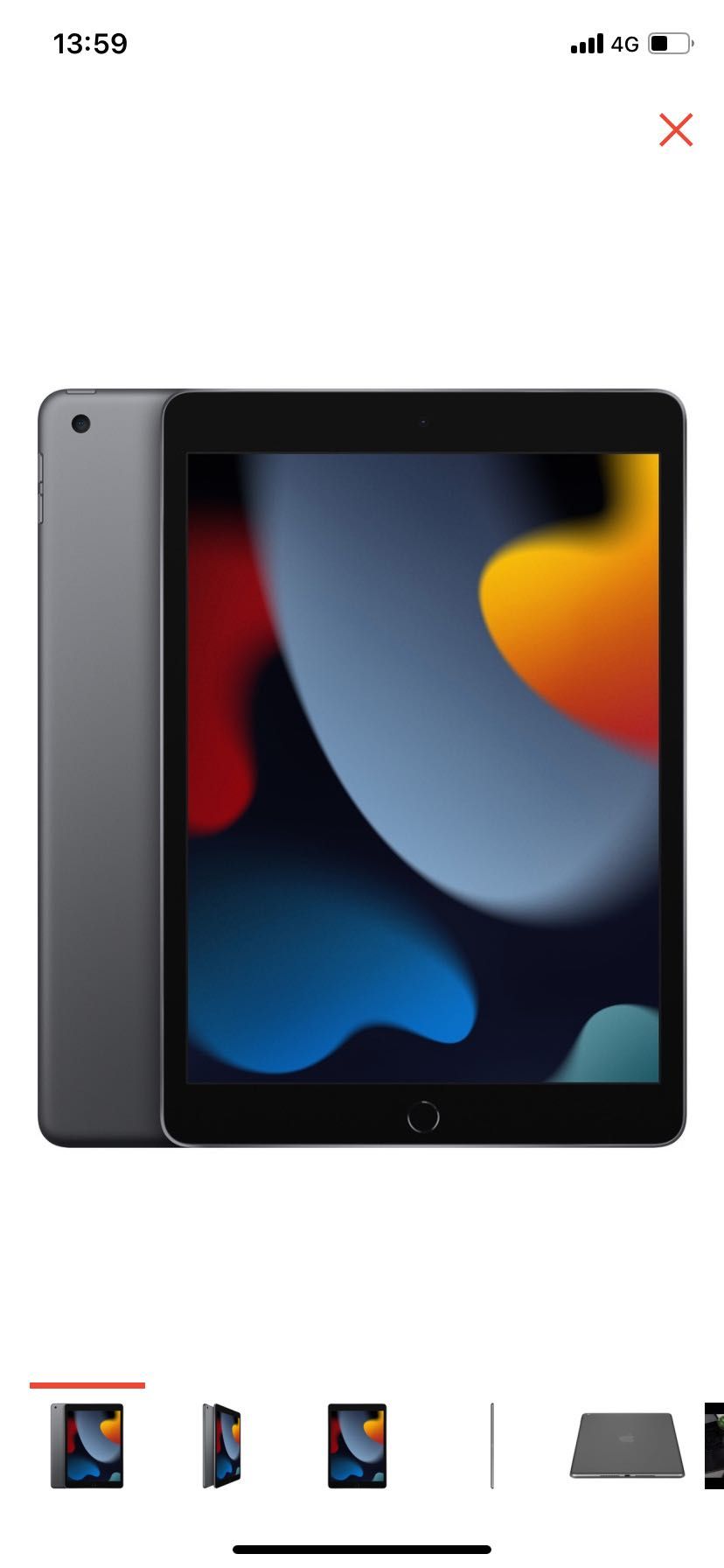 Apple iPad 2021 Wi-Fi 10.2 дюйм 3 Гб/256 Гб темно-серый