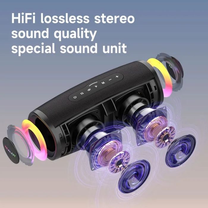 Boxă wireless Zealot S56 40W cu card TF/stick USB