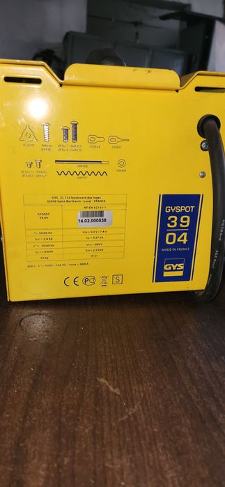 Aparat de tinichigerie auto GYSpot 39.04 profesional la curent de 380
