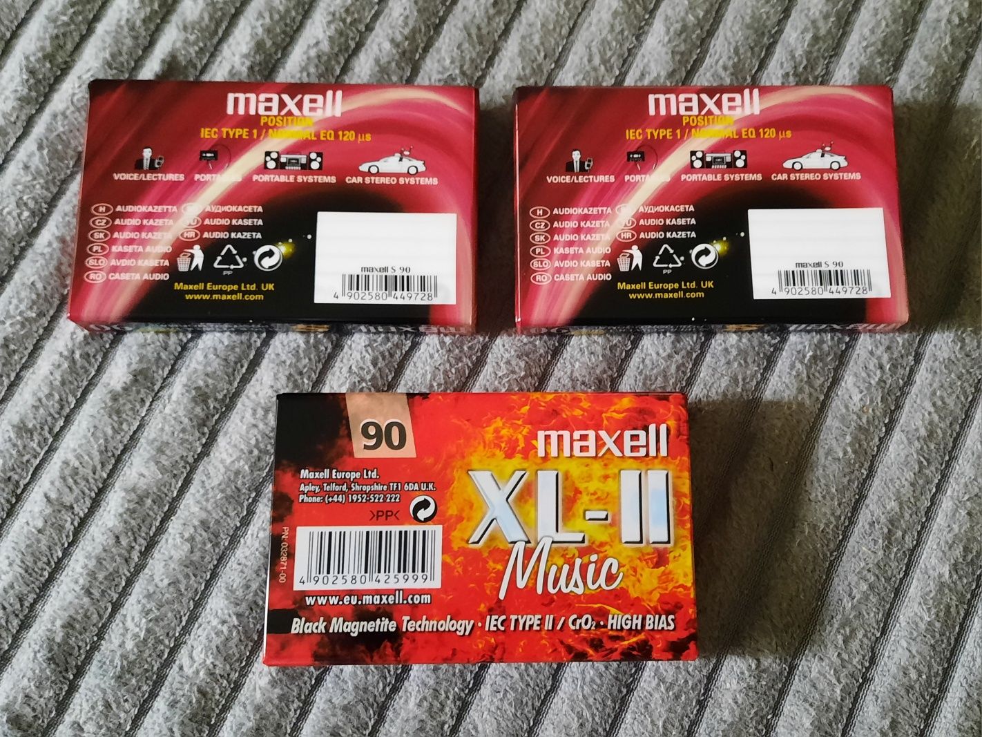 Lot 3 casete audio Maxell S XL II Mtv