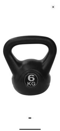 Kettlebell PE Tunturi, 6kg, negru