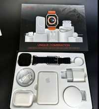 Подарочный набор Часы Наушники Зарядки адаптер Apple watch Airpods pro