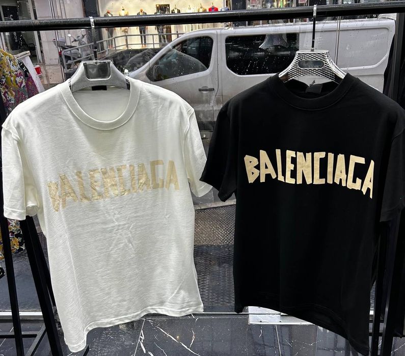 ig:D1AFACTOR T-shirt Balenciaga Black White In Stoc (S M L XL XXL)