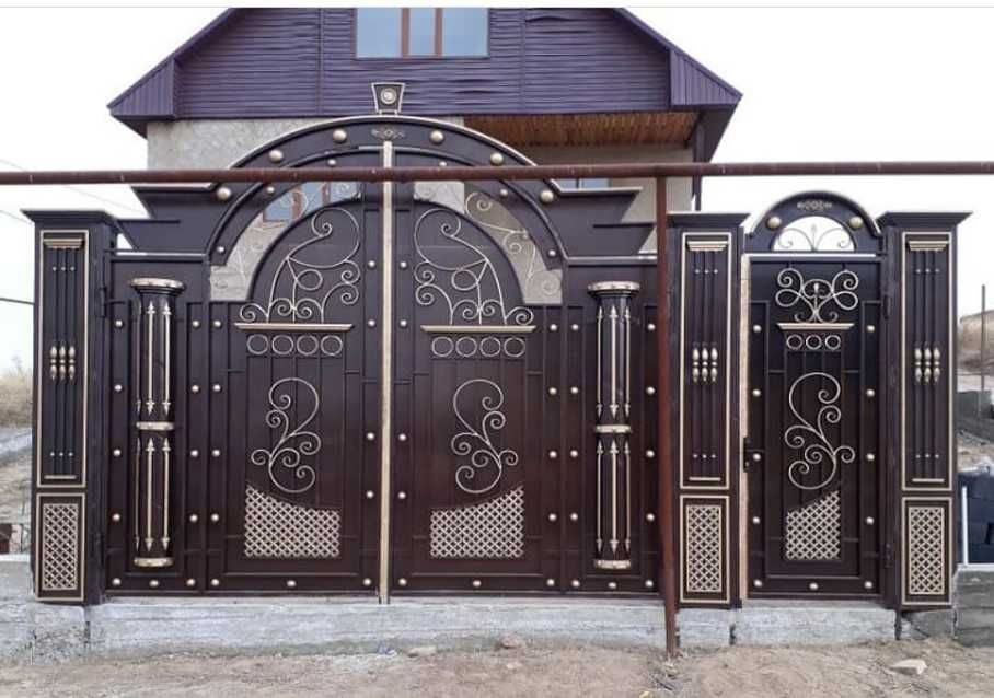 Купить Вороты Забор Кованый Распашные Откатные Варота Сварочные Работы
