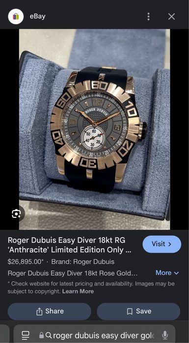 Roger Dubuis easy divert