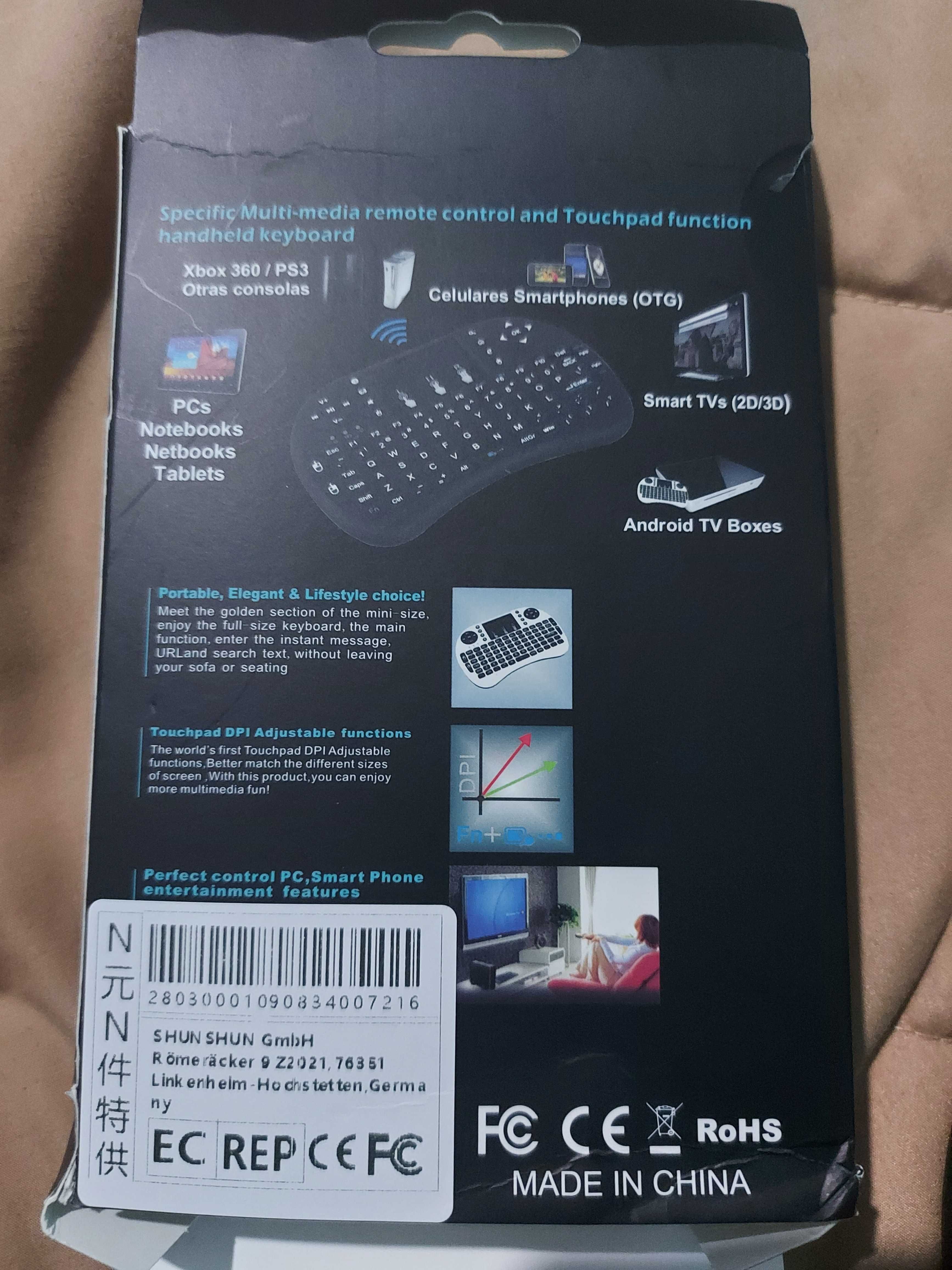 Wireless Mini Keyboard TV клавиатура + мишка
