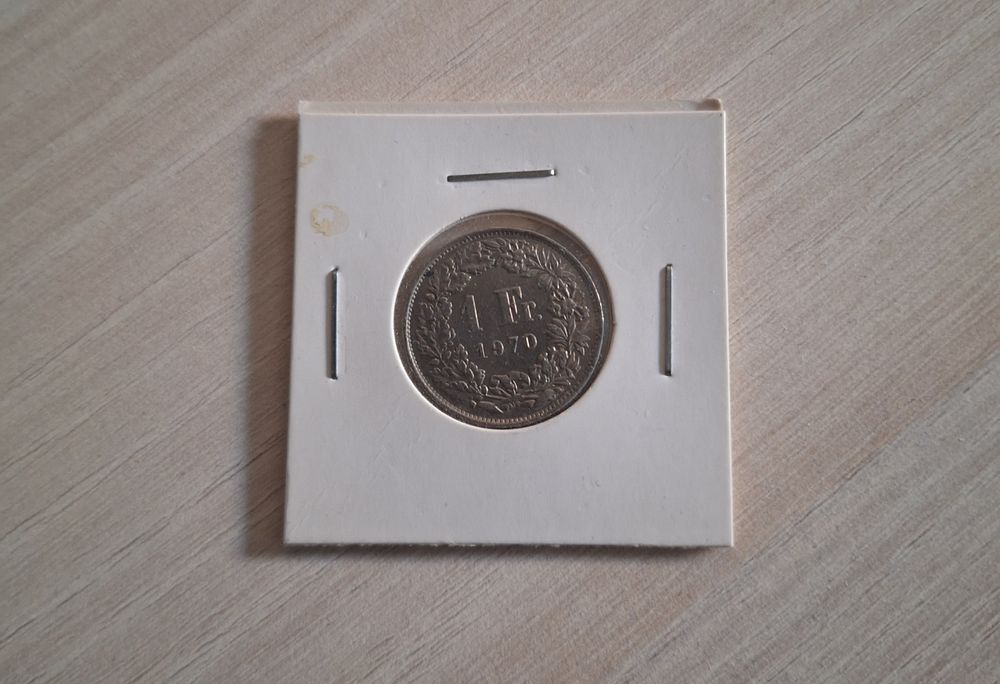 Монета 1 франк 1970г.