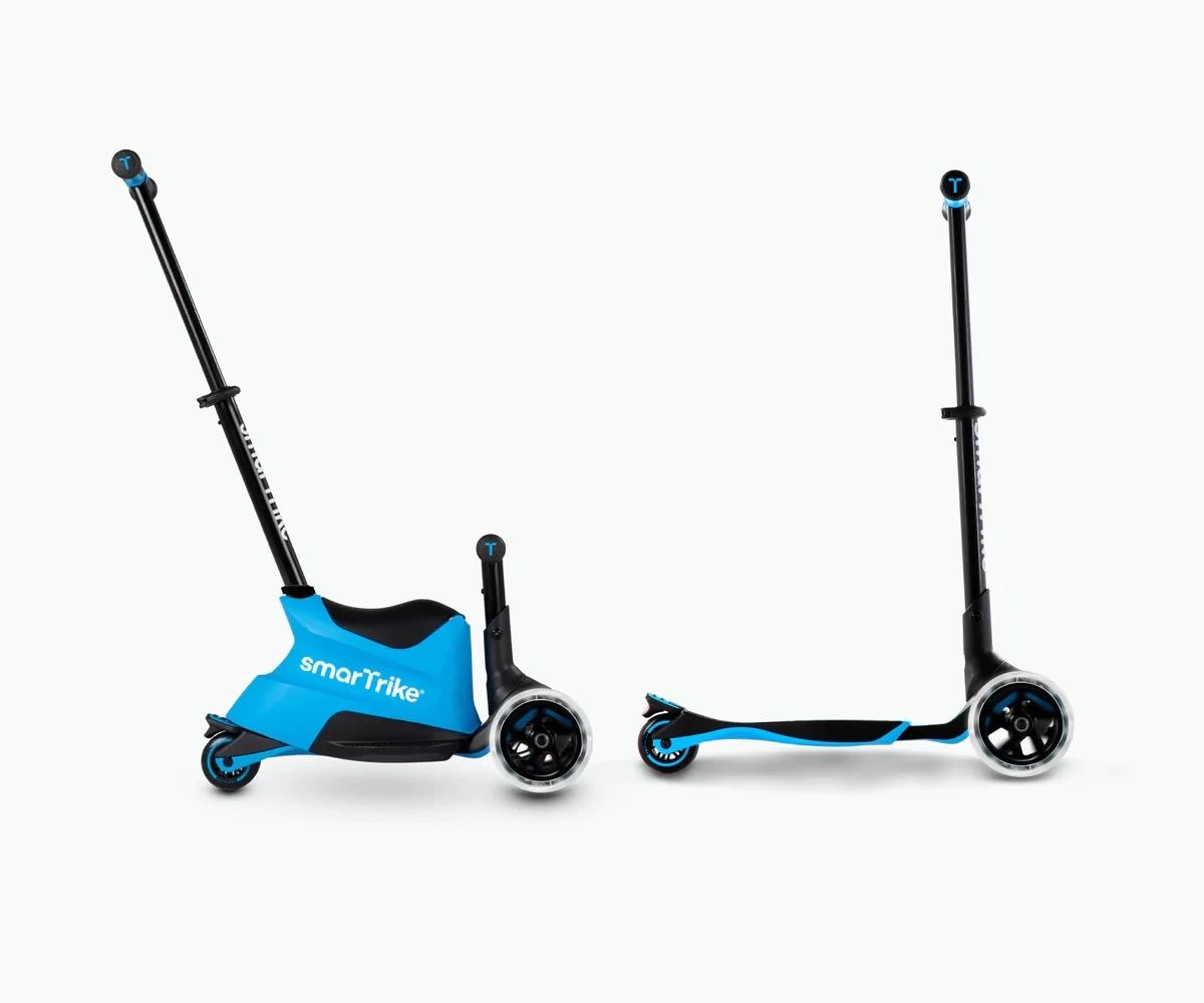smarTrike - Детски разтегаем скутер син зелено розово оранжево