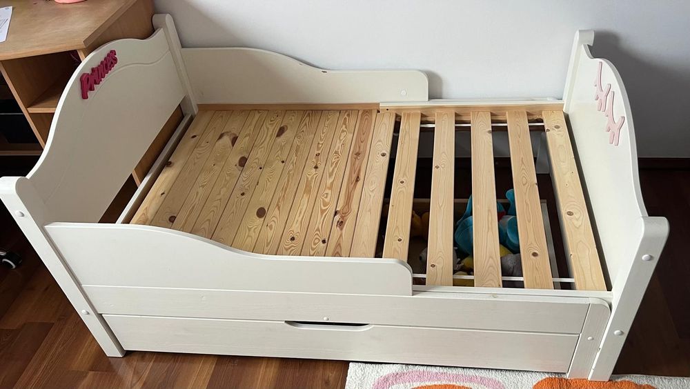 Pat copii lemn masiv