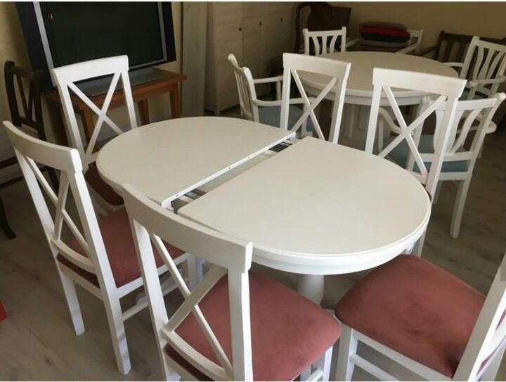 Изготовим на заказ столы со стульями из массива под заказ