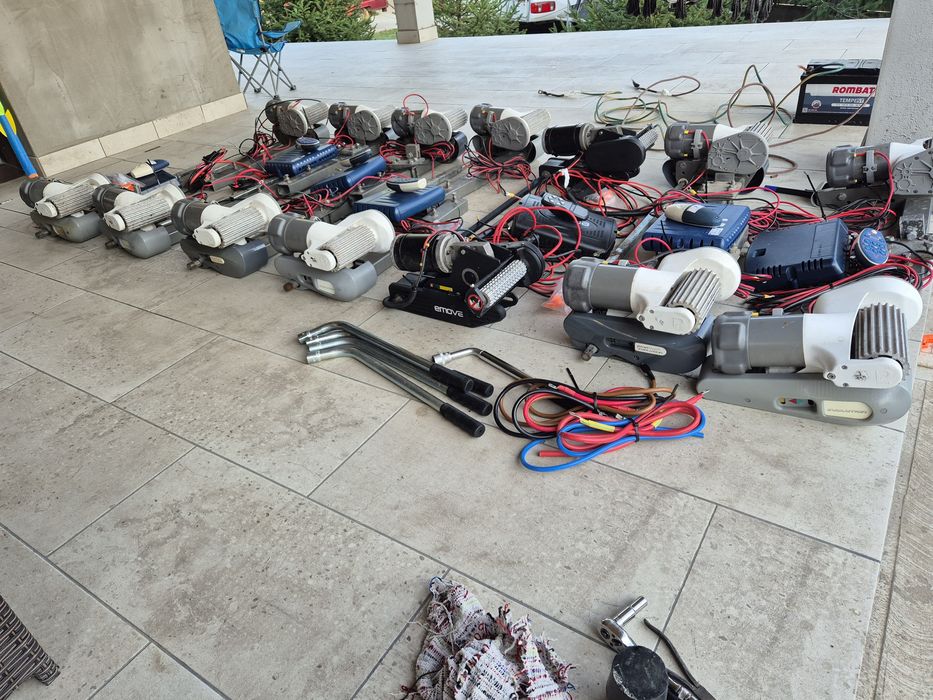 Motor mover rulota  cu actionare pe roti manuala sau automata