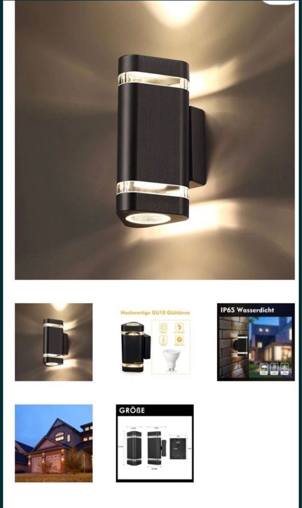 Стенни лампи LED