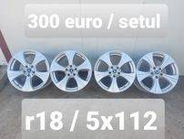 Jante aluminiu ORIGINALE r18 / Mercedes Vw Audi Skoda Seat / 5x112