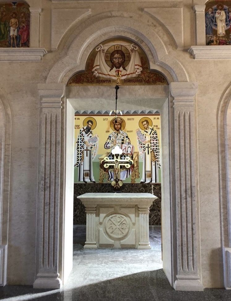 Altar biserica marmura