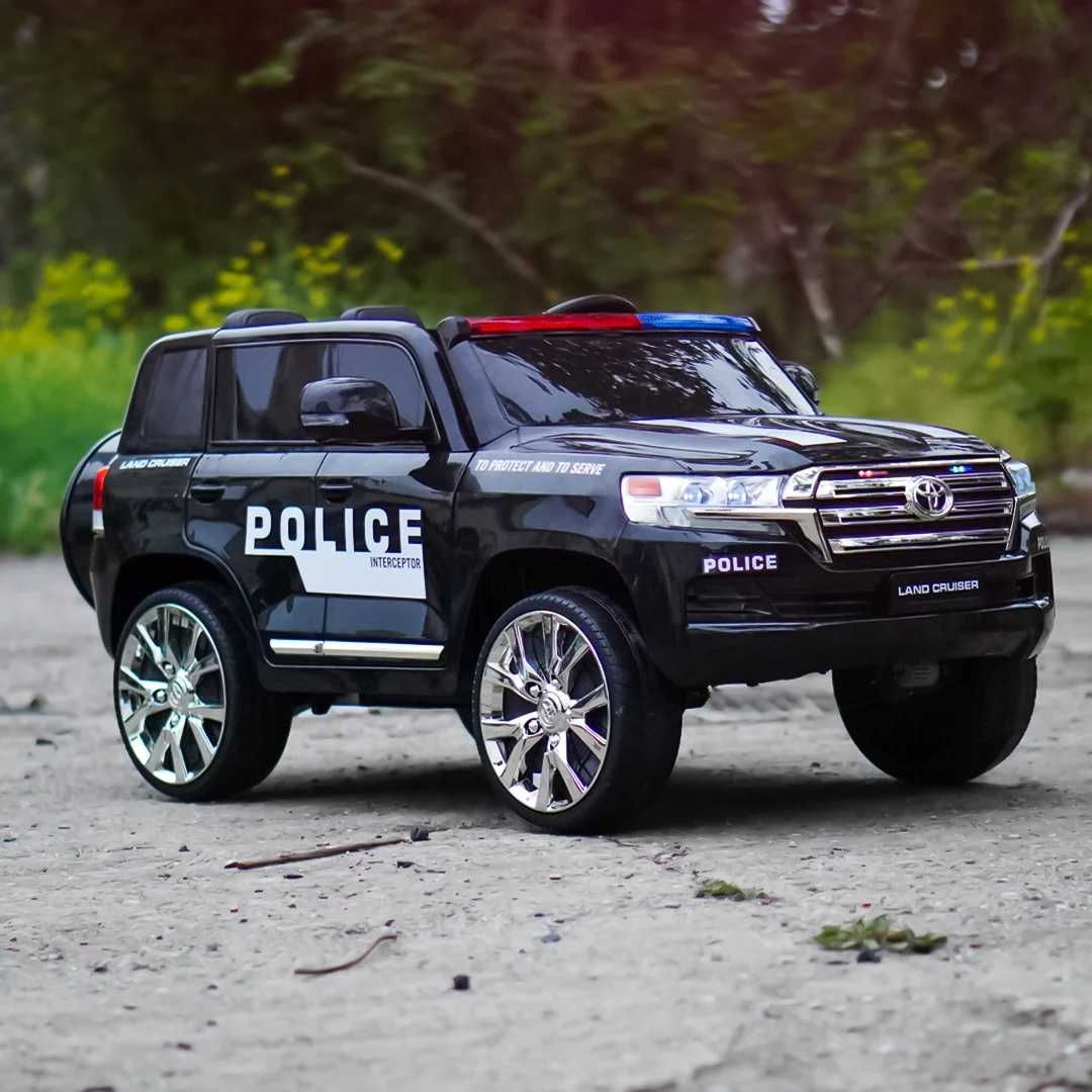 Masinuta electrica de politie, Toyota pentru 2 copii, 160W, 12V
