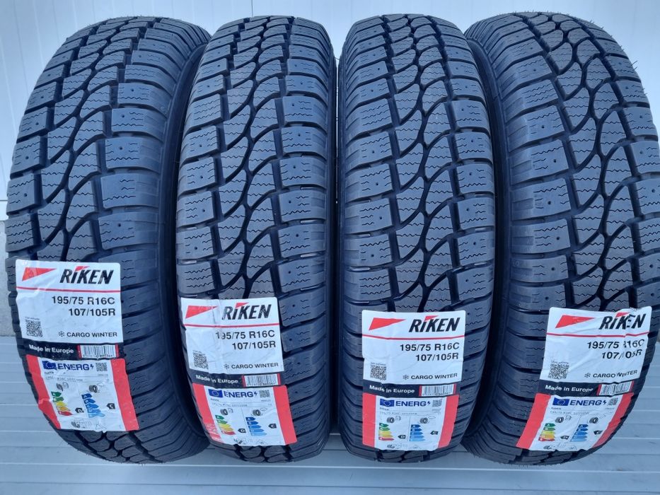 195/75 R16C, 107R, RIKEN [By Michelin], Anvelope de iarna M+S
