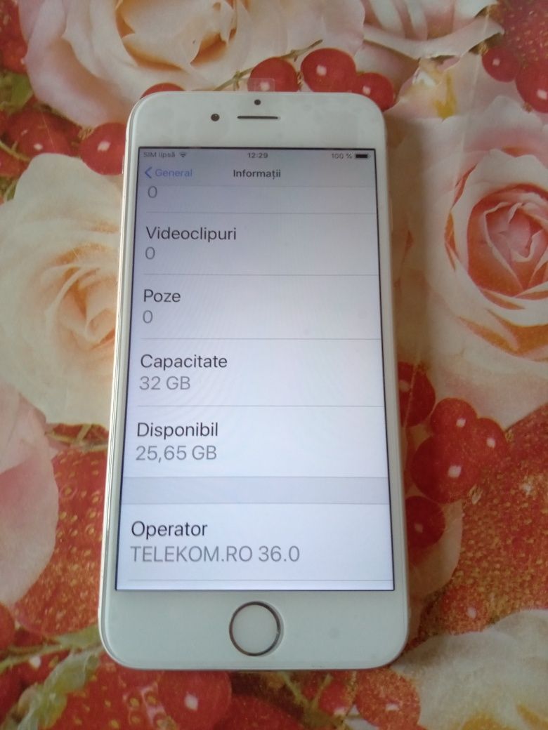 Vând tel iPhone 6 liber de retea 32gb