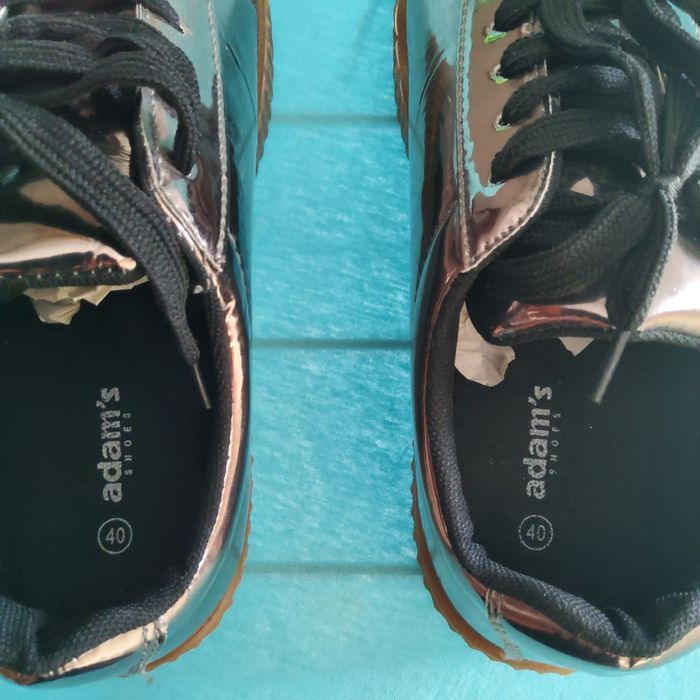 Adidași Sneakers Adam's culoarea auriu metallic, mar.40 NOI, Nepurtati