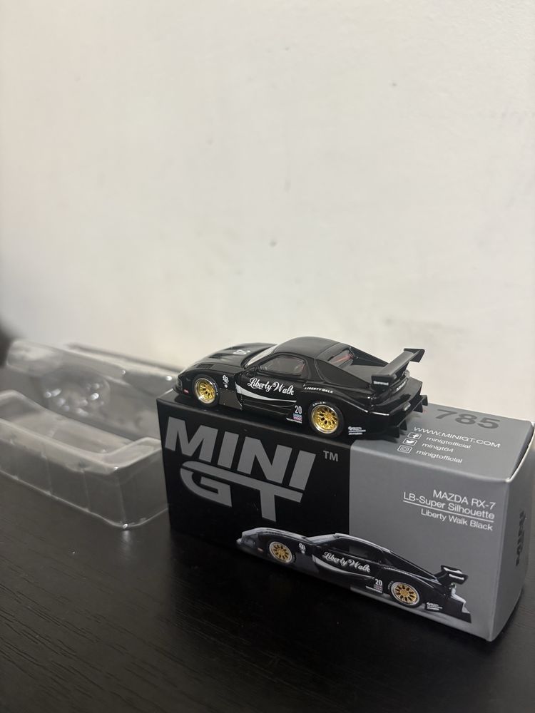 Mini GT Mazda RX-7 Liberty Walk – Колекционерски модел, с кутия