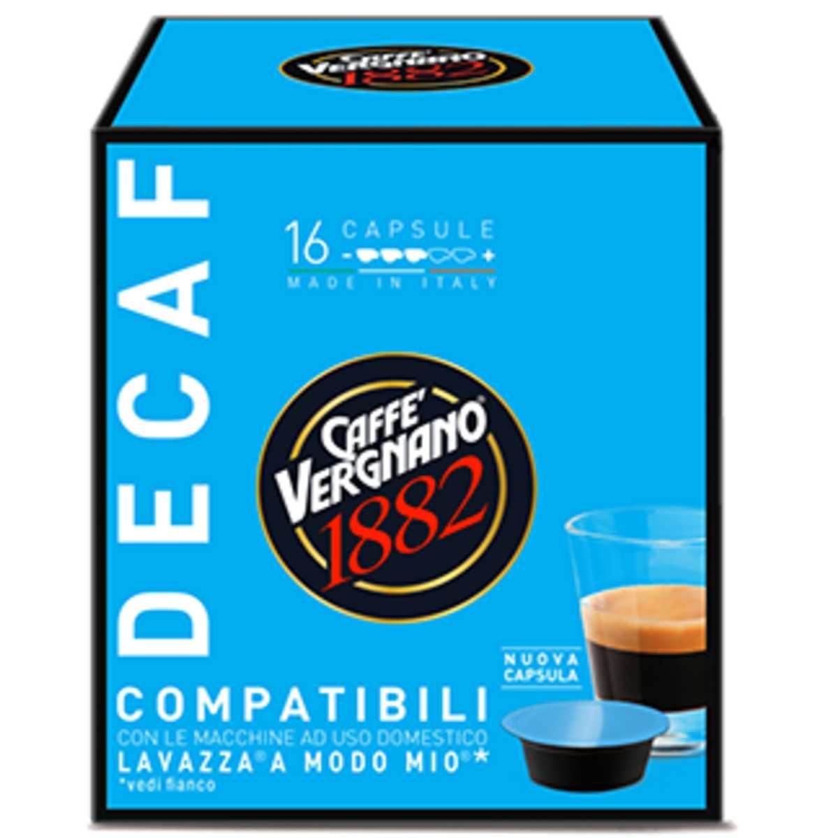 Caffe Vergnano 1882 Arabica или decaf, Lavazza A Modo Mio 16 капсули