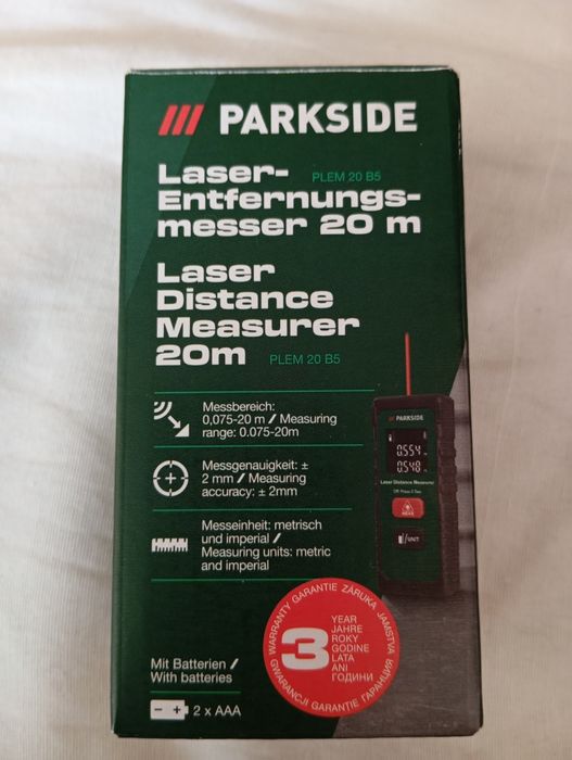 Лазарен далекомер parkside plem 20 B5