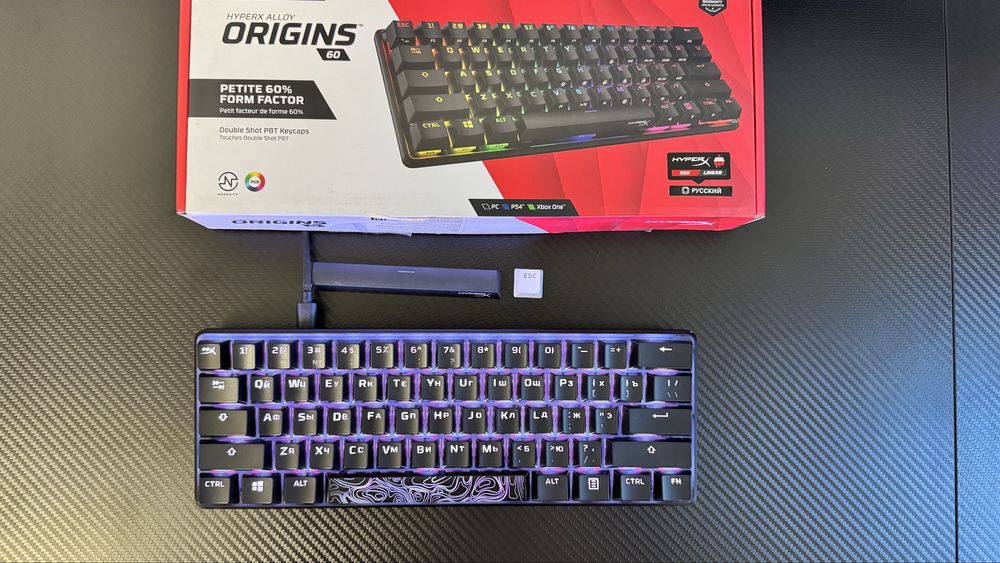 Продам клавиатуру Клавиатура HyperX Alloy Origins 60 черного цвета