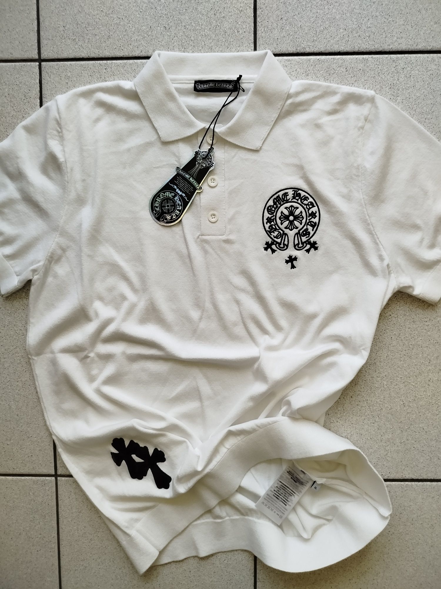 Chrome Hearts® - мъжка поло тениска /плетена/ - 54(XL)