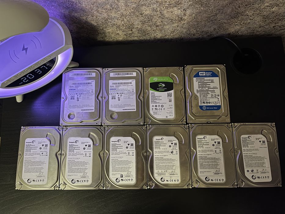 Продаю жёсткие диски HDD 500GB - 10 штук!