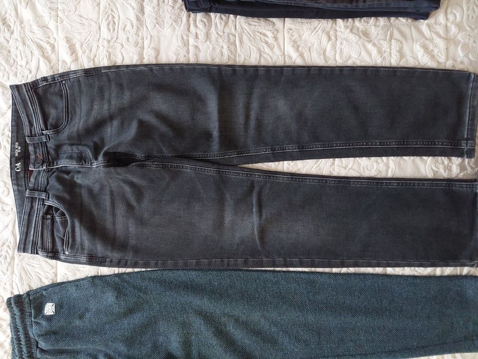 Pantaloni termici pt băieți 13-14 ani /164 cm, Mango, C&a