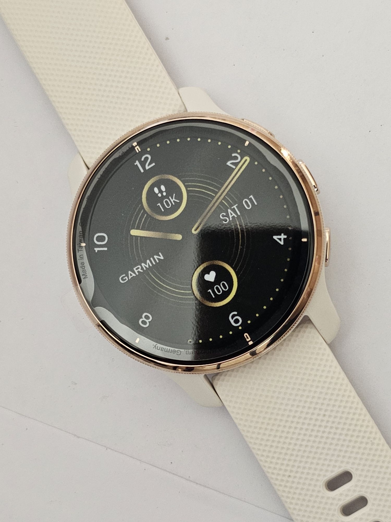 Smartwatch Garmin Venu 2 Plus, Ivory/Cream (schimbat pe garantie)
