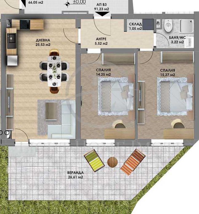 Продава се Тристаен апартамент в Пловдив, Христо Смирненски - 117 кв.м за 763 €/кв.м - Снимка #1
